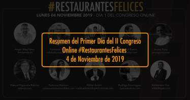 Resumen del Primer día del II Congreso Online #RestaurantesFelices